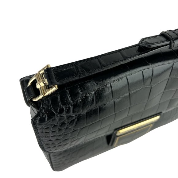 Nobile Crocodile Embossed Calfskin Leather Bag - Picture 9 of 10